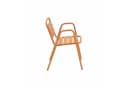 Liadomo Gartenstuhl Lesina Orange Aluminium Stapelbar Bild 3