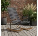 Liadomo Schaukelstuhl Atina Outdoor Sessel Teakholz Rope Grau Bild 1