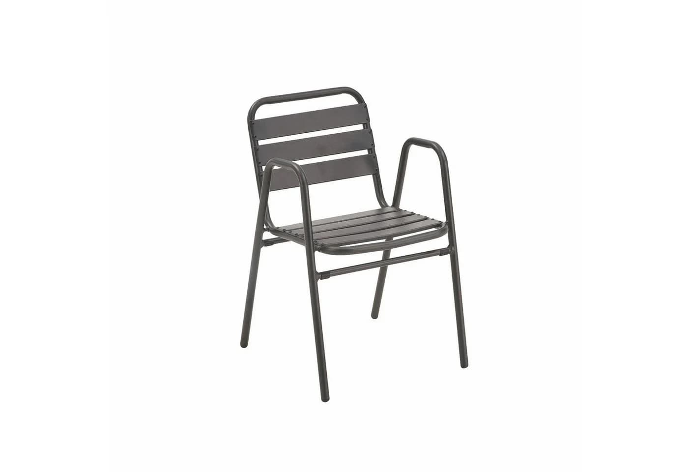 Liadomo Gartenstuhl Lesina Anthrazit Aluminium Stapelbar