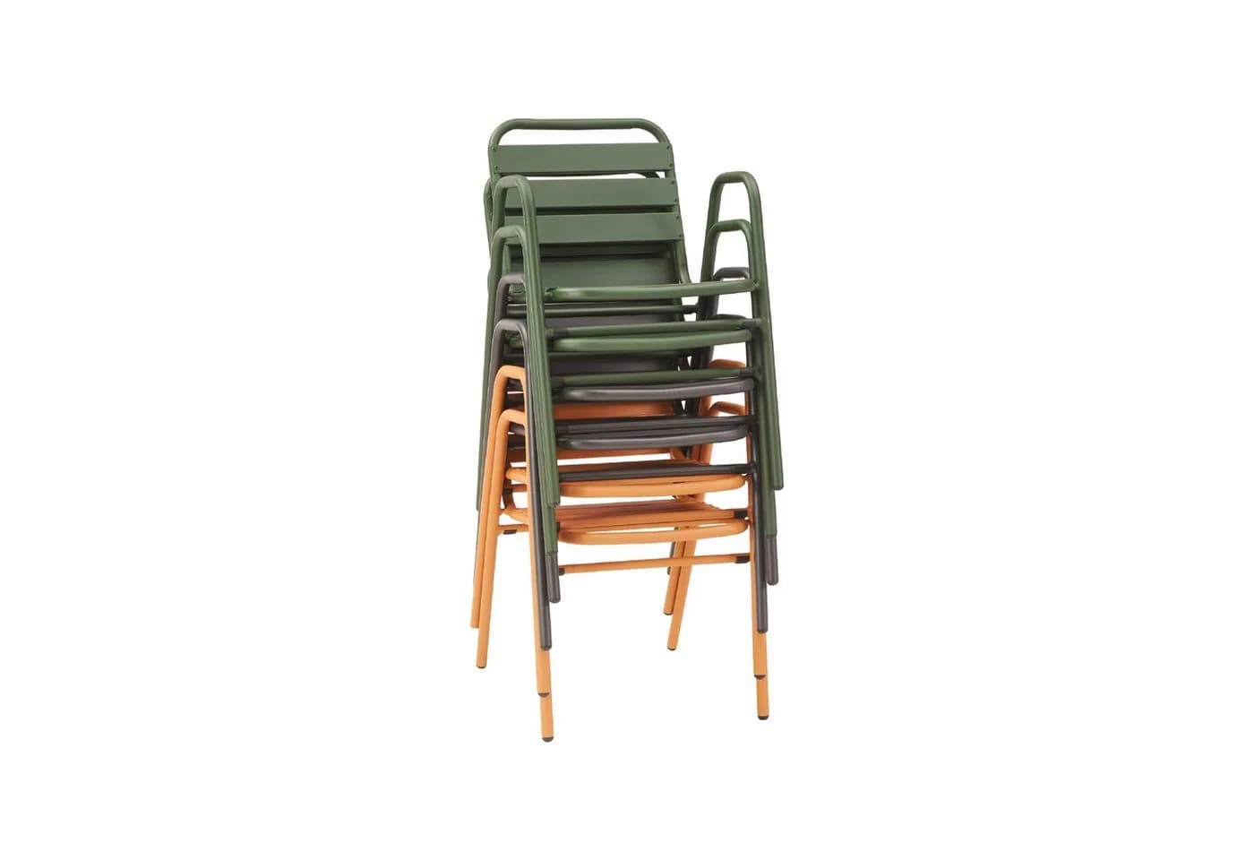 Liadomo Gartenstuhl Lesina Anthrazit Aluminium Stapelbar - Bild 5