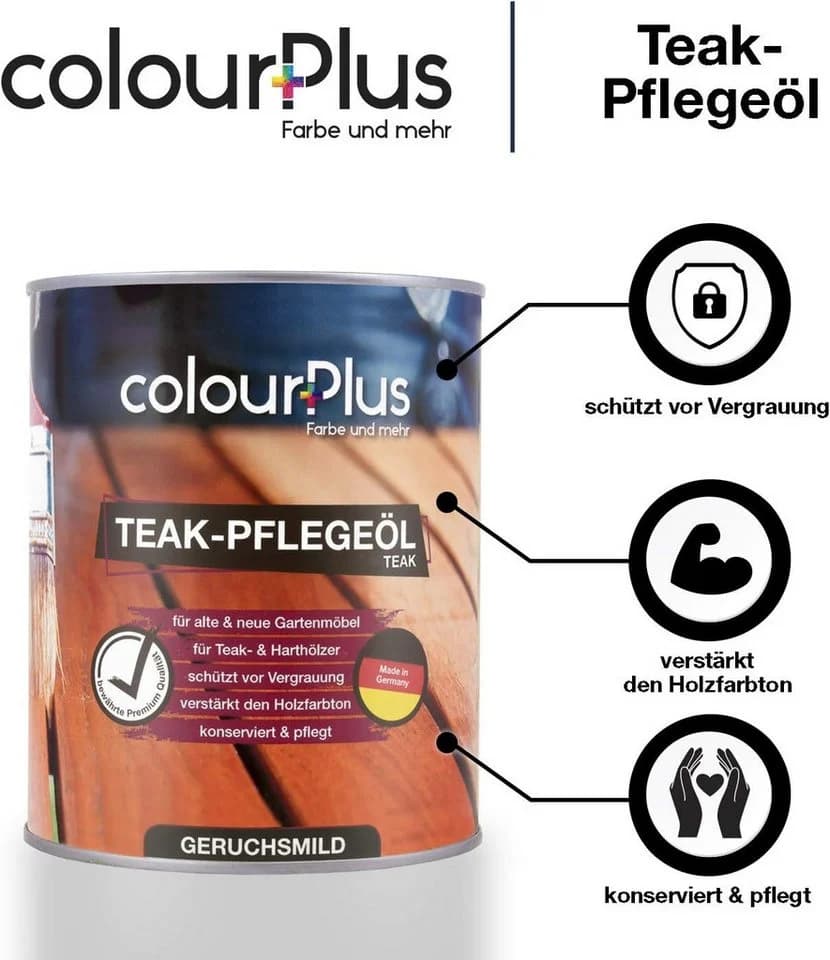 ColourPlus Teak-Pflegeöl Teakholzöl für Hart- & Tropenhölzer außen - Bild 3