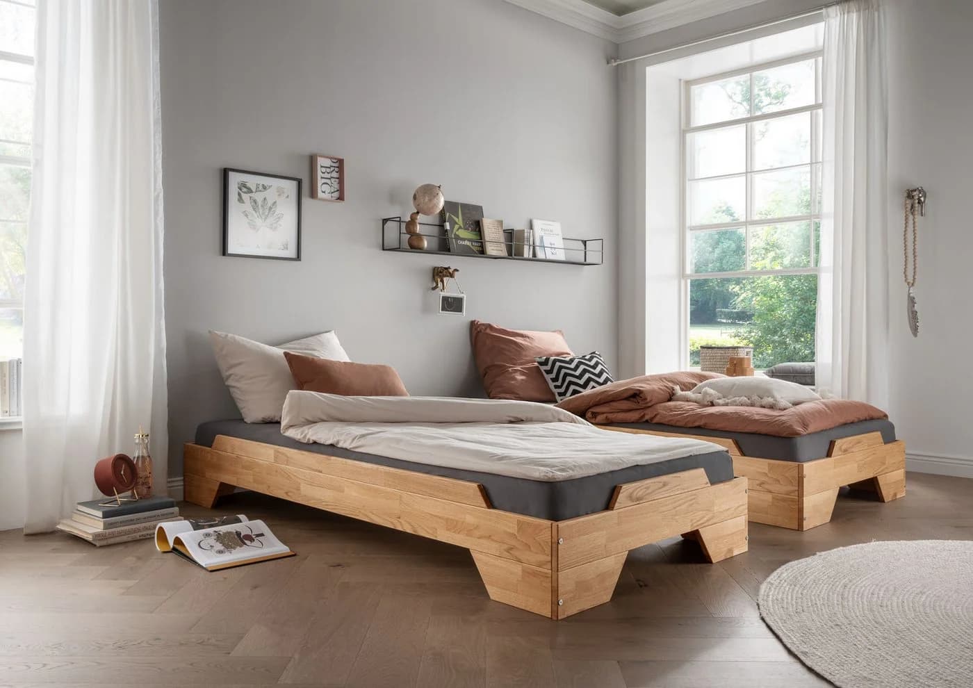 MassivHolz »Denver« Buche Stapelbett - Bild 2