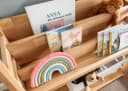 Wohnglücklich Kinderregal Montessori Wildeiche Massivholz Bild 3