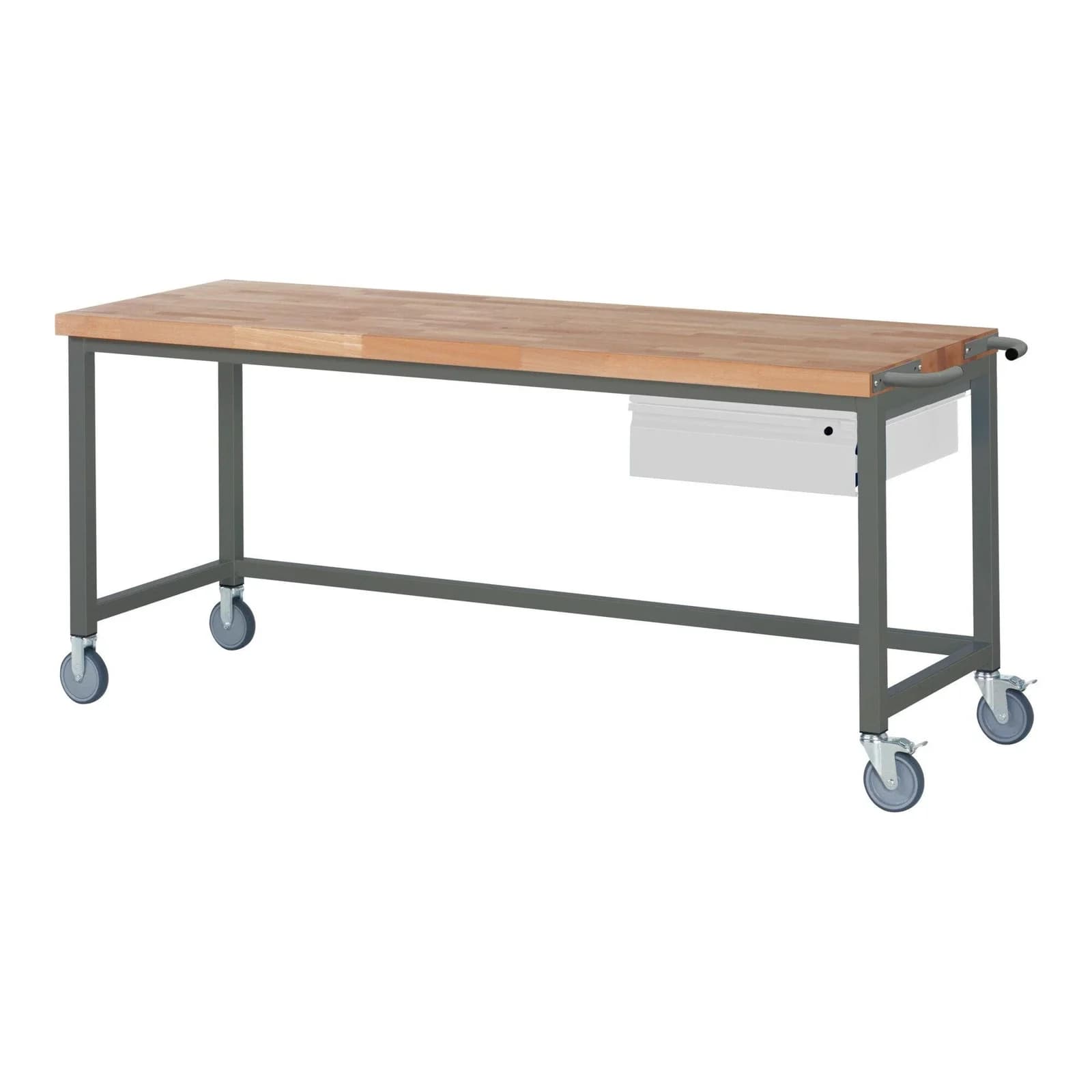 STIER Fahrbare Werkbank Premium mit Schublade Buche