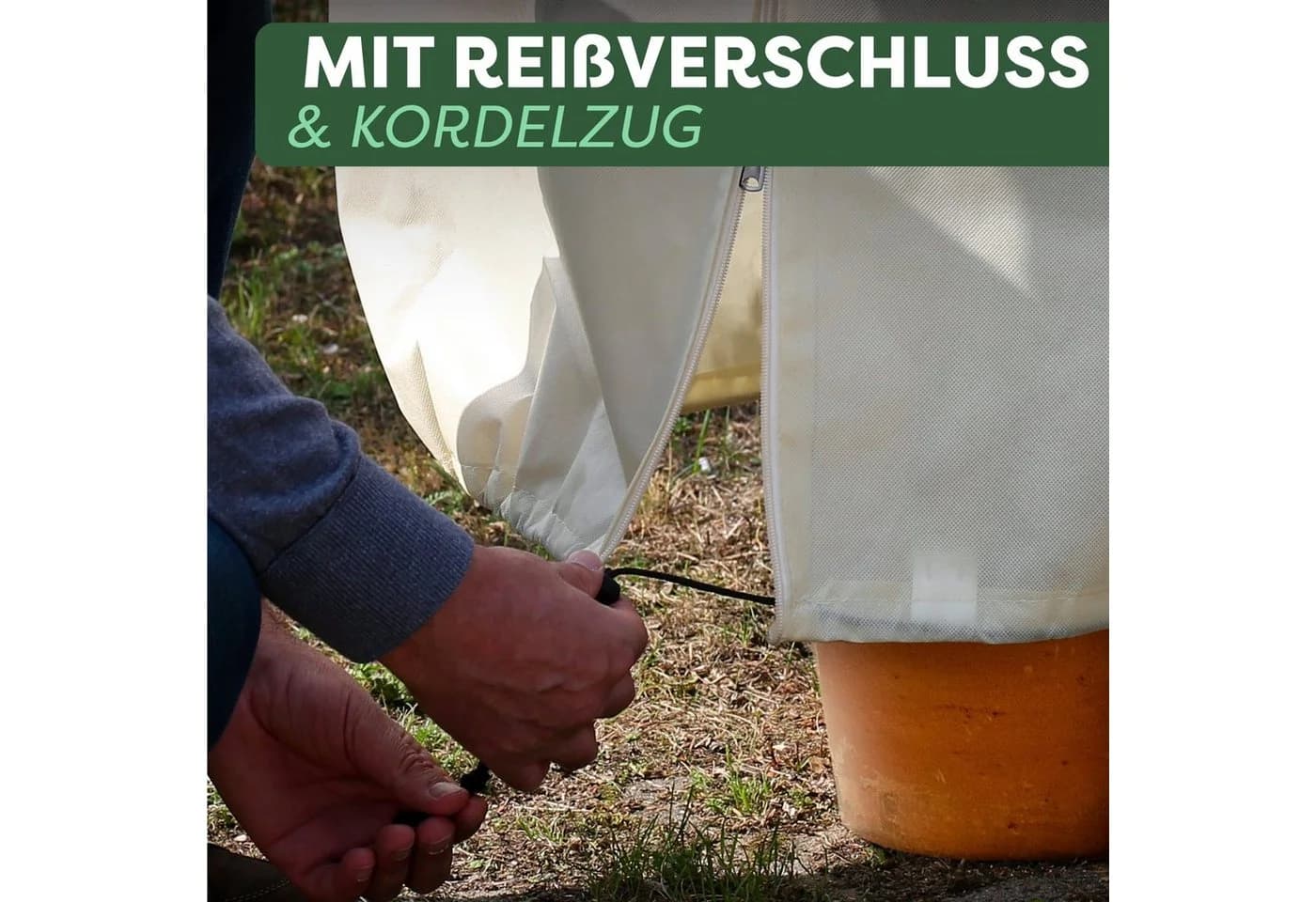 Praknu Pflanzkübel Winterschutz für Pflanzen XXL 180 x 120 cm Dickes Material für Palmen - Bild 4