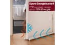 Praknu Zugluftstopper 2-tlg. Weiß - Zuschneidbar & Einfach Montierbar Bild 1