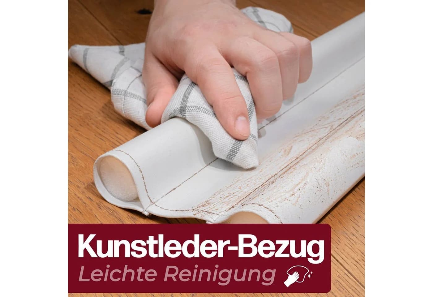 Praknu Zugluftstopper 2-tlg. Weiß - Zuschneidbar & Einfach Montierbar - Bild 4