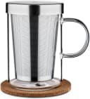 Cosumy Teeglas mit Sieb & Untersetzer Transparent Bild 2