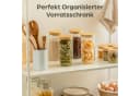 Praknu Vorratsglas-Set 4-tlg. Glas mit Bambusdeckel transparent Bild 4