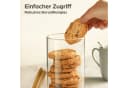 Praknu Vorratsglas-Set 4-tlg. Glas mit Bambusdeckel transparent Bild 5