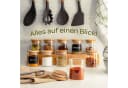 Praknu Vorratsglas Gewürzbehälter 10er Set 120ml Glas Bambus Bild 3