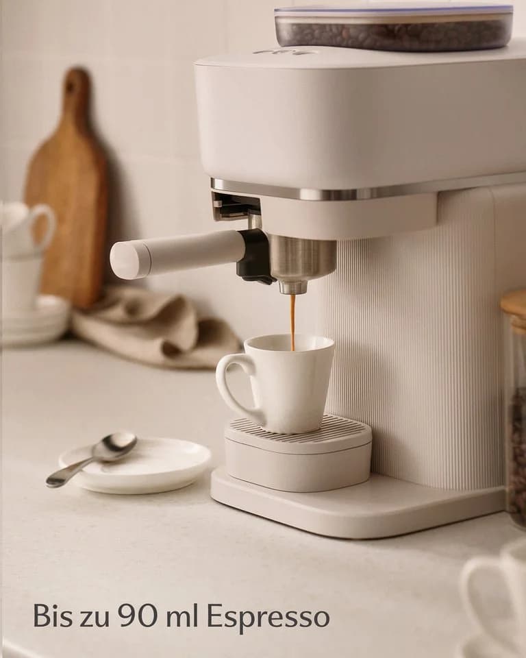 Cosumy Espressotassen Set 6er mit Untertassen Weiß Keramik 70ml - Bild 3
