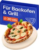 Praknu Pizzastein Rund 30 cm Cordierit Beige Bild 2