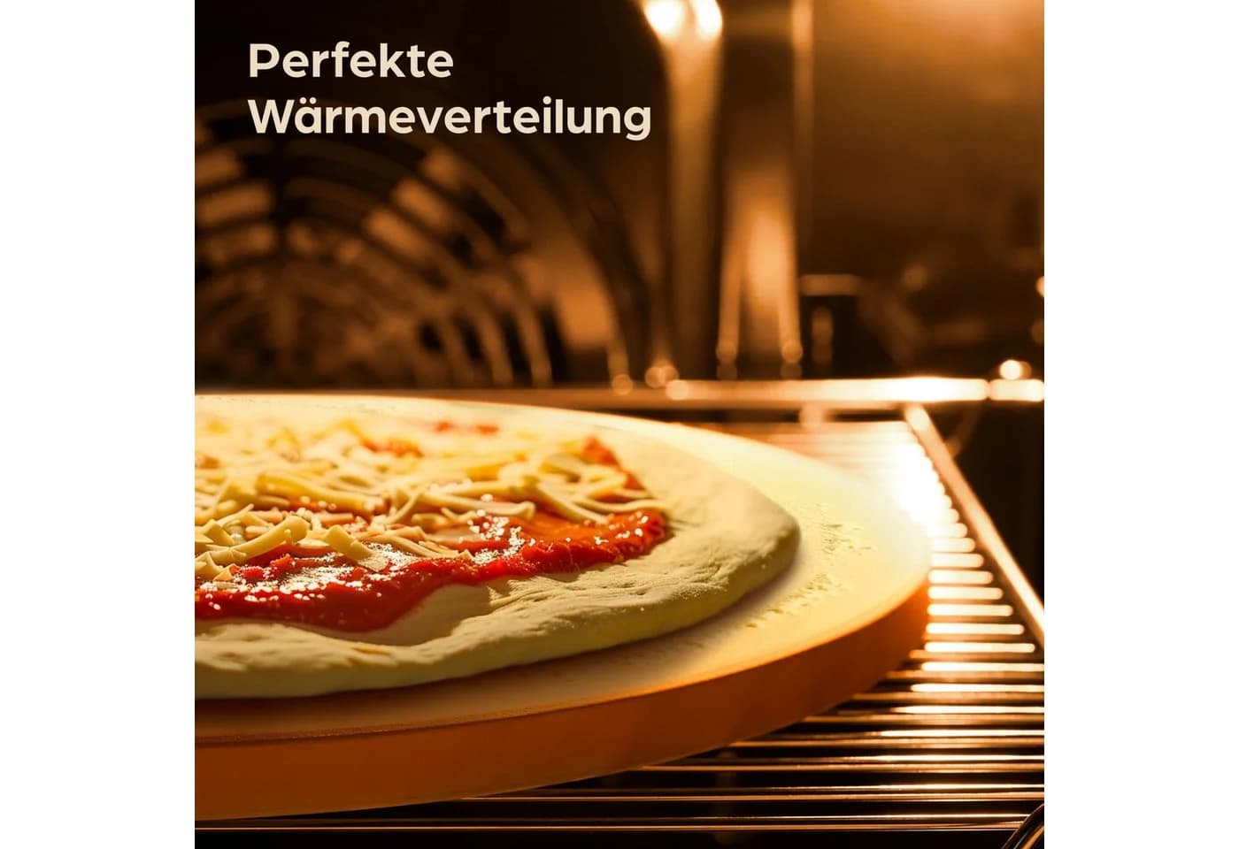 Praknu Pizzastein Rund 30 cm Cordierit Beige - Bild 3
