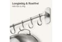 Praknu Hakenleiste Silber 8 Haken Ohne Bohren Selbstklebend Bild 5