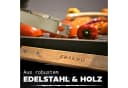 Praknu Grillbesteck-Set 4-tlg. Edelstahl Holzgriffe Tragetasche Bild 3