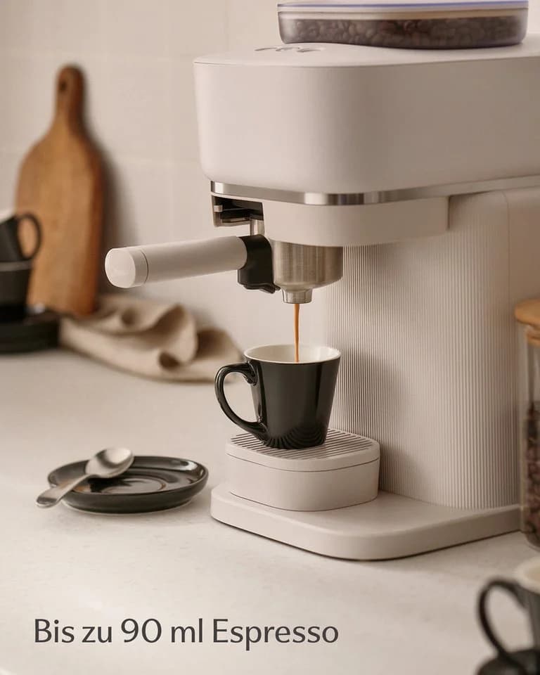 Cosumy Espressotassen-Set 6-tlg. mit Untertassen Schwarz Keramik 70ml - Bild 3