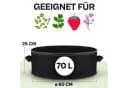 Praknu Pflanzkübel Hochbeet Pflanzsack 70L - 3er Set Vliesstoff Bild 1