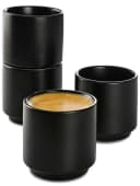 Cosumy Espressotasse 4er Set Schwarz Keramik Stapelbar Bild 2
