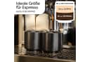 Cosumy Espressotasse 4er Set Schwarz Keramik Stapelbar Bild 4