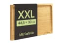 Praknu XXL Schneidebrett Bambus mit Saftrille Bild 2