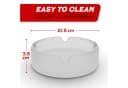 Praknu Aschenbecher 6er Set Glas Matt Rund Bild 1