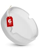Praknu Aschenbecher 6er Set Glas Matt Rund Bild 2