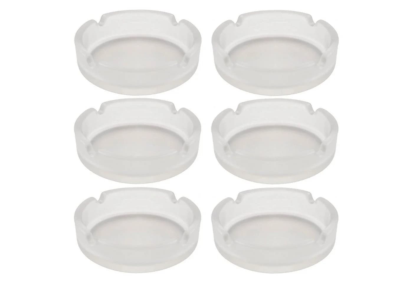 Praknu Aschenbecher 6er Set Glas Matt Rund - Bild 5