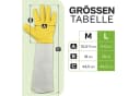 Praknu Gartenhandschuhe Leder Dornenfest L Gelb/Grau Bild 3