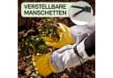 Praknu Gartenhandschuhe Leder Dornenfest L Gelb/Grau Bild 5