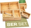 Praknu Schubladen Organizer 8er Set FSC Bambus Braun Bild 2