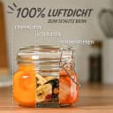 Praknu Vorratsglas Set 6-tlg. 500ml Glas mit Bügelverschluss Bild 5