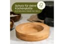 Praknu Mörser mit Stößel aus Granit Anthrazit mit FSC Holz Untersetzer Bild 3