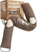 Praknu Zugluftstopper 90cm Braun - Waschbarer Bezug - Energiesparend Bild 2