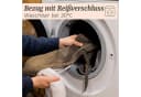 Praknu Zugluftstopper 90cm Braun - Waschbarer Bezug - Energiesparend Bild 4
