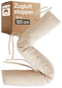 Praknu Zugluftstopper Beige 120cm Waschbar Energiesparend Bild 2