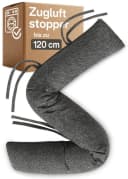 Praknu Zugluftstopper Grau 120cm - Waschbar & Energiesparend Bild 2