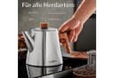 Cosumy Teekanne mit Sieb & Untersetzer Edelstahl FSC Holz Induktion 1,2l Bild 4