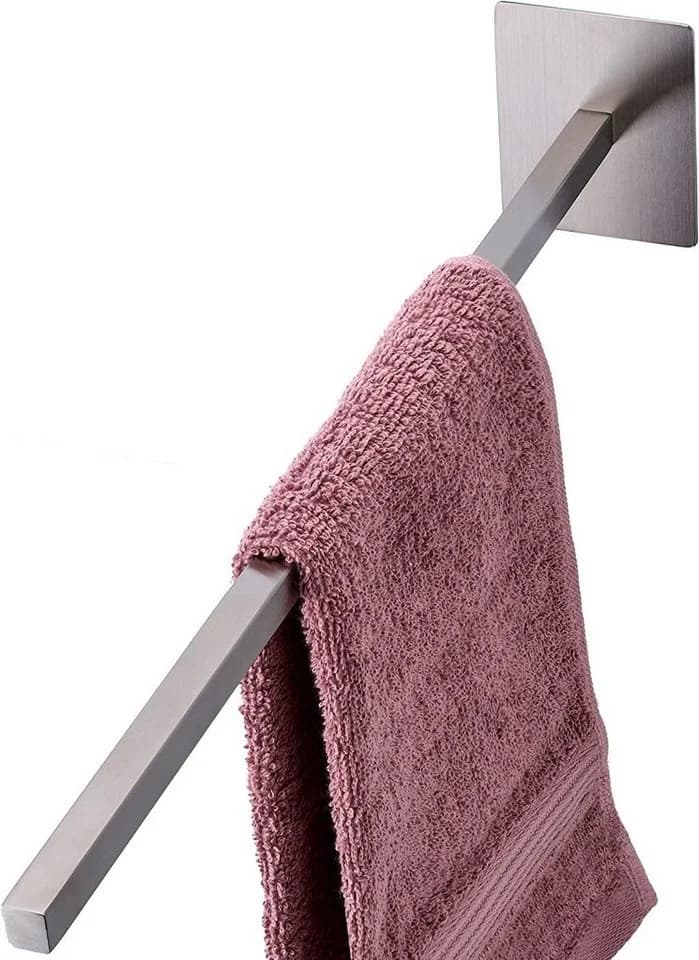 Praknu Handtuchhalter ohne Bohren Edelstahl Silber - Bild 2