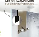 Praknu Handtuchhaken 2 Haken für Duschwand Silber Ohne Bohren Bild 3