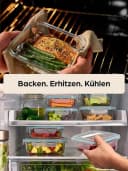 Praknu Frischhaltedose Glasbehälter 4er Set 500ml Spezialglas Bild 5