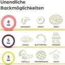 Praknu Nudelholz 2er Set mit Abstandshalter Buchenholz FSC Bild 3