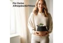 Praknu Aufbewahrungskorb Blumentopf Seegras Baumwolle Schwarz Klein Bild 4