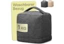Praknu Bodentürstopper Sack Grau - Extra schwer 1kg mit Tragegriff Bild 2