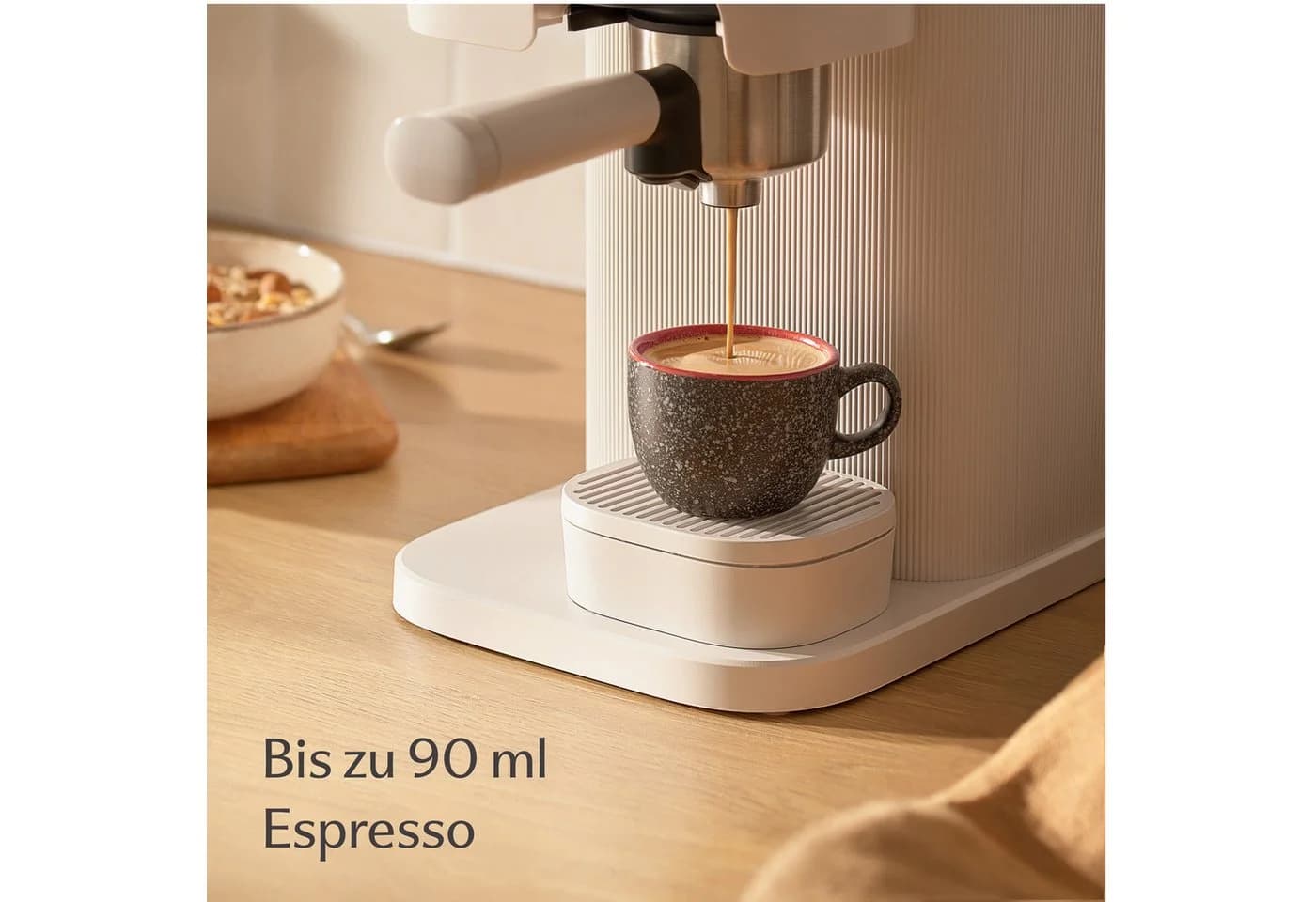 Cosumy Espressotassen 4er Set mit Untertassen 90 ml Keramik Rot - Bild 4