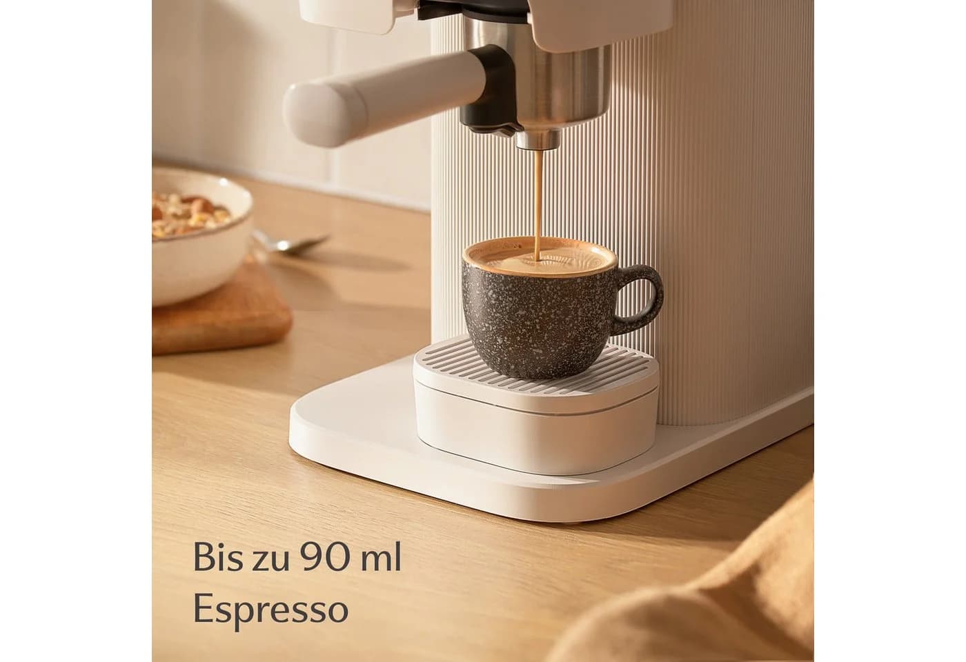 Cosumy Espressotassen Set 4-tlg. mit Untertassen 90ml Keramik Gelb - Bild 4