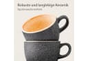Cosumy Cappuccino Tassen mit Untertassen 4er Set Gelb Keramik Bild 5
