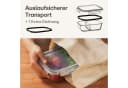 Praknu Lunchbox Meal Prep Boxen Glas 2 Fächer - 2er Set 1000ml Transparent Bild 3