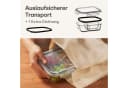 Praknu Lunchbox Glas 3 Fächer 1000ml 2er Set mit Deckel Bild 3