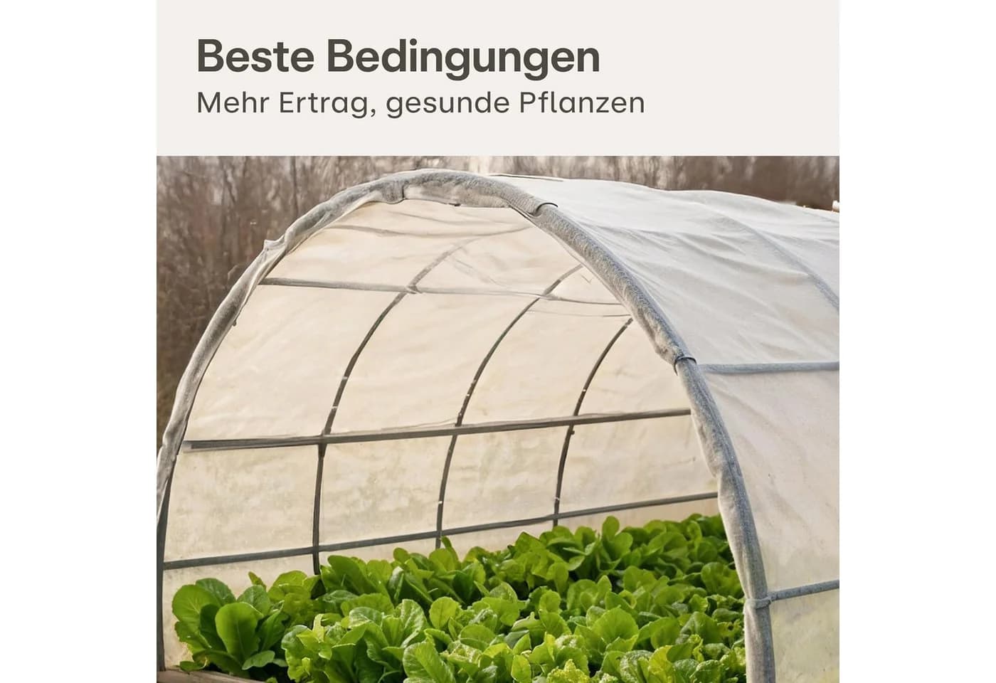 Praknu Gartenvlies 20m² UV-stabil Weiß - Bild 3